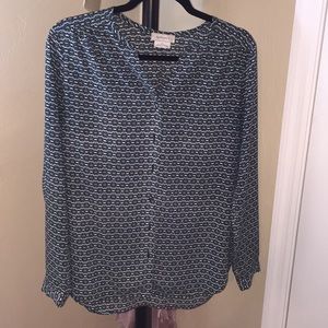 Van Heusen long sleeve printed blouse